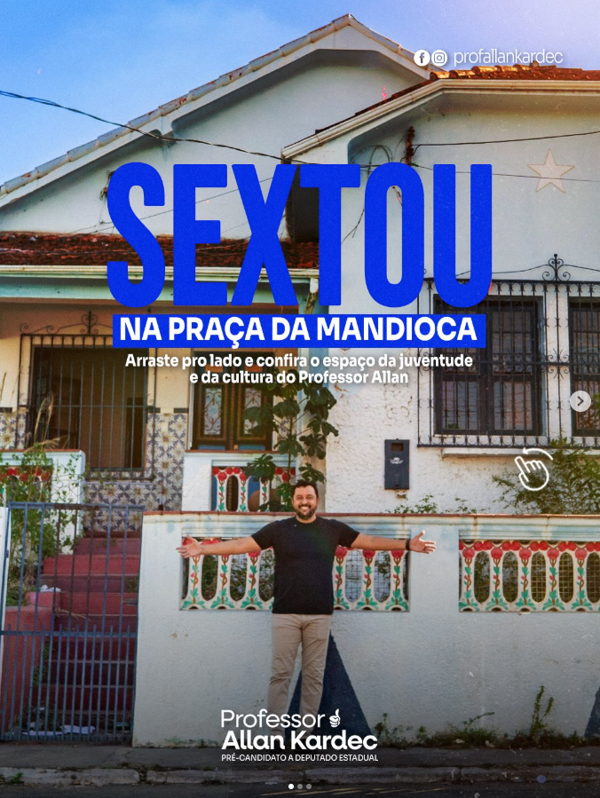 Sextou na Praça da Mandioca.